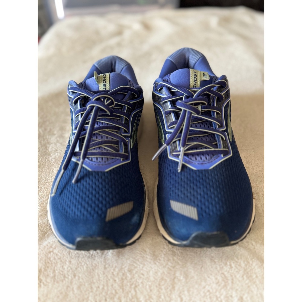 Brooks Ghost 12 Womens Running Shoes Navy Blue 1203051B413 Size 11 Medium B - Picture 5 of 9